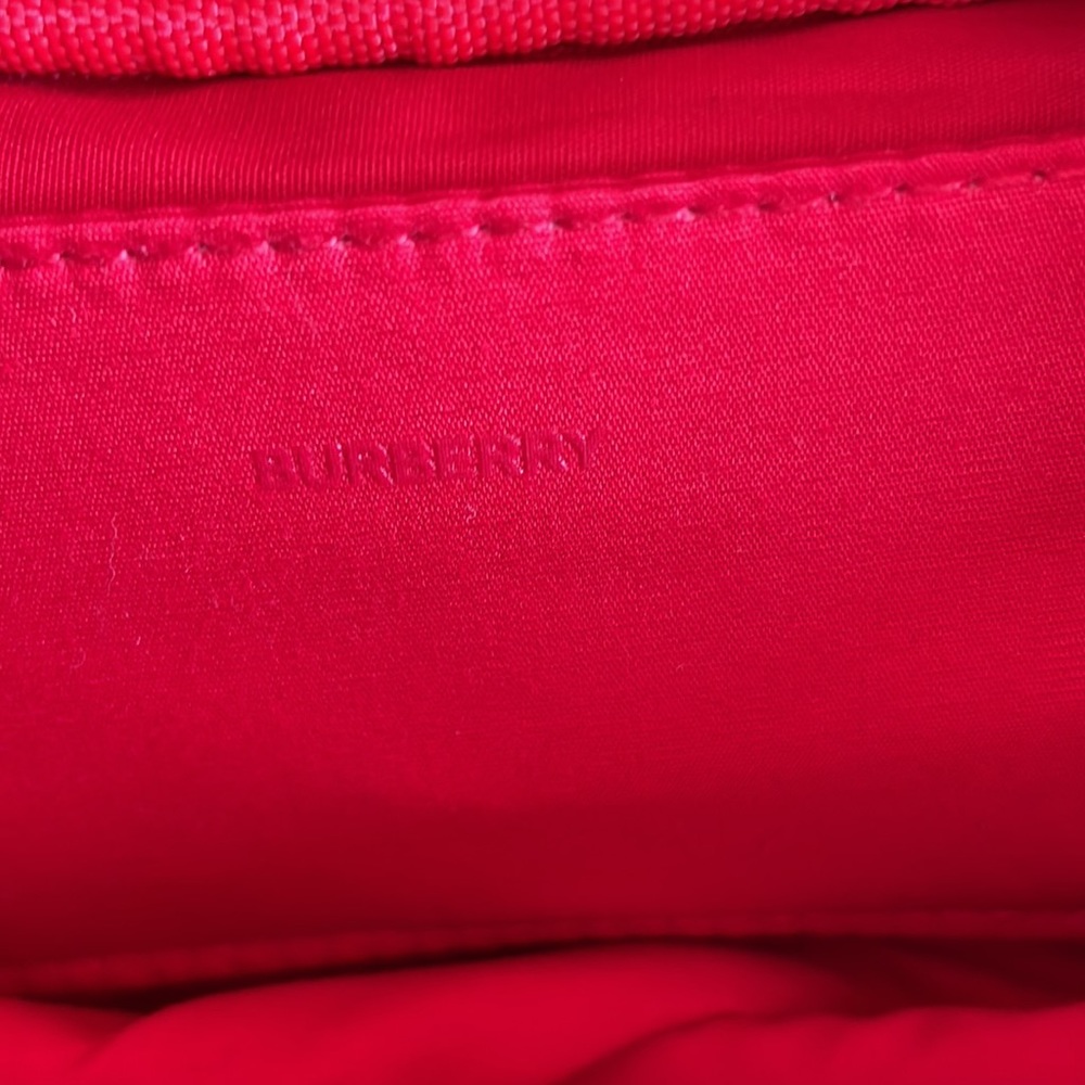 Burberry up-cycled red nylon crossbody NWOT - Picture 5 of 15